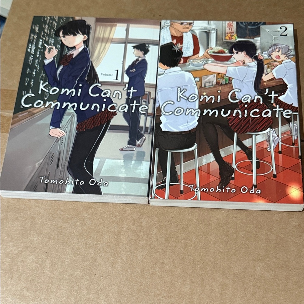 Manga Komi Can't Communicate Volumes 1 and 2 - Black, White, Red